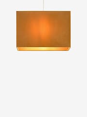 Ochre Yellow Rectangular Velvet Light Shade - Image 6 of 6