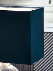 Navy Blue Rectangular Velvet Light Shade - Image 3 of 5
