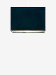 Navy Blue Rectangular Velvet Light Shade - Image 5 of 5