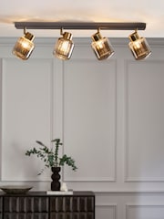 Smoke Grey Jensen 4 Light Bar Ceiling Spot Light - Image 1 of 5