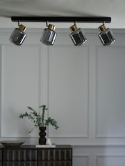 Smoke Grey Jensen 4 Light Bar Ceiling Spot Light - Image 3 of 5