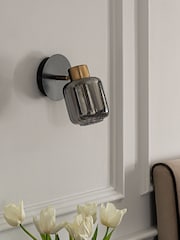 Smoke Grey Jensen Wall Light - Image 2 of 7