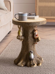 Natural Woodland Animal Resin Side Table - Image 1 of 6