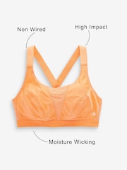 Orange/Black Active Sports High Impact Crop Tops 2 Pack - Image 10 of 10