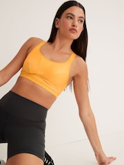Orange/Black Active Sports High Impact Crop Tops 2 Pack - Image 3 of 10