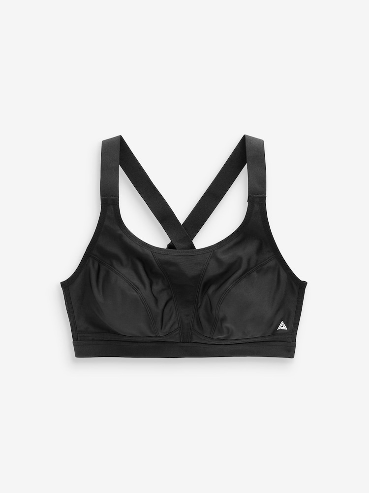 Orange/Black Active Sports High Impact Crop Tops 2 Pack - Image 9 of 10