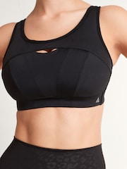Black Next Active Sports Antibounce Extra High Impact Bra C-H - Image 3 of 6