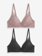 preto/roxo Purple - Pacote de Bras Ultimate Comfort com detalhes em renda 2 - Imagem 10 de 12