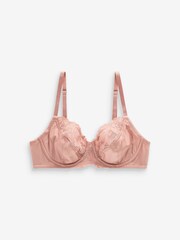 Schwarz geblümt/Pink - Unwattierte BHs mit vollen Körbchen im 2er-Pack - Bild 3 von 6