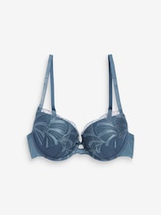 Blue/Nude Pad Balcony Embroidered Bras 2 Pack - Image 11 of 12