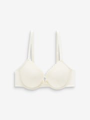 Black/Cream Pad Plunge Embroidered Bras 2 Pack - Image 1 of 4
