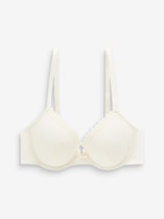 Black/Cream Pad Plunge Embroidered Bras 2 Pack - Image 3 of 4