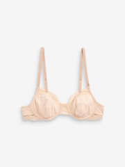 Black/ White/Pastel Rose Nude Non Pad Balcony Cotton Blend Ultimate Comfort Bras 3 Pack - Image 7 of 9