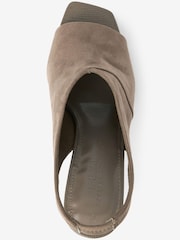 Mink Brown Forever Comfort® High Heel Slingback Shoe Boots - Image 4 of 5