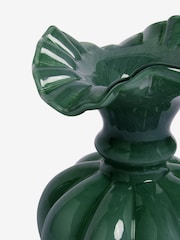 Shabby Chic Green Ruffle Vase - Image 2 of 4