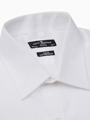 Jeff Banks White 100% Cotton Double Cuff Milan Cutaway Shirt - Image 2 of 4