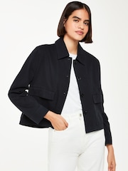 Whistles Grey 100% Cotton Utility Casual Jacket - Image 1 of 5