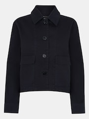 Whistles Grey 100% Cotton Utility Casual Jacket - Image 5 of 5