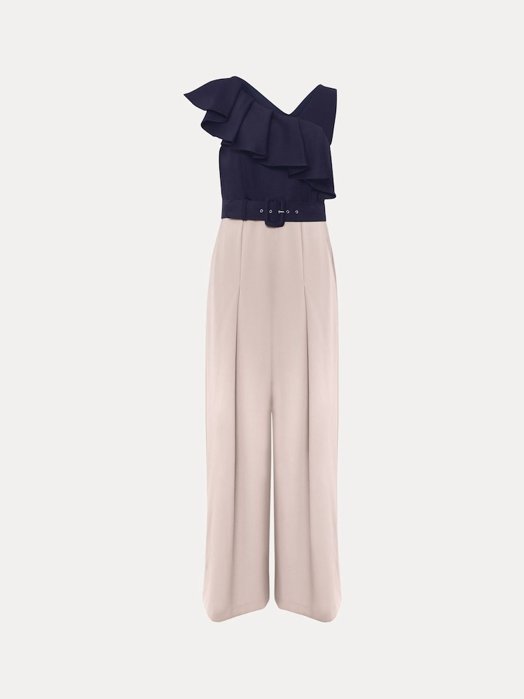 Phase Eight Blue Kimberley Frill Jumpsuit - Image 6 of 6