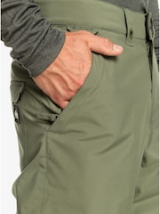 Quiksilver Khaki Green Estate Ski Trousers - Image 7 of 8