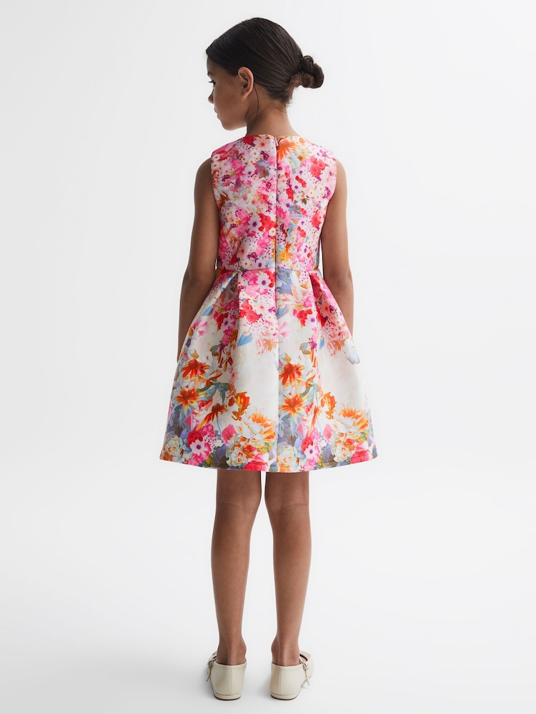 Reiss Emily Scuba Floral Printed Dress - Image 5 of 5