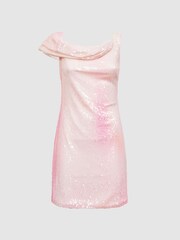 Vestido corto ajustado con lentejuelas Lydia Halston de Reiss - Imagen 2 de 5