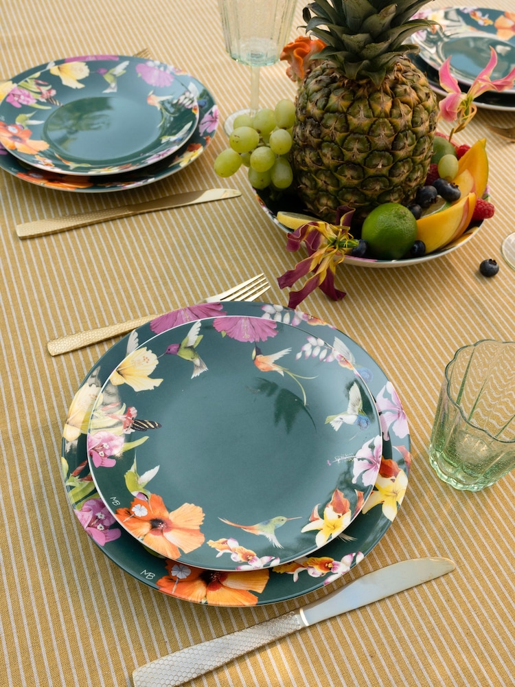 Marjolein Bastin Set of 4 Hummingbirds Side Plates 21cm - Image 1 of 4
