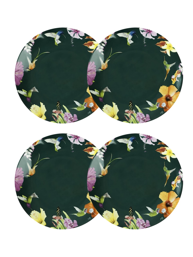 Marjolein Bastin Set of 4 Hummingbirds Side Plates 21cm - Image 4 of 4