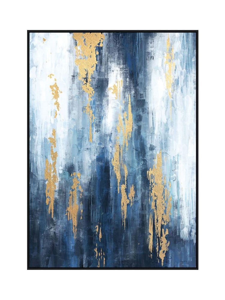 Libra Blue Urbanite Foiled Framed Canvas - Image 2 of 4