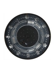 Libra Gold/Grey Manchester Industrial Wall Clock - Image 3 of 4