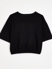 River Island Black Og Camo Skull Cinch T-Shirt - Image 2 of 3