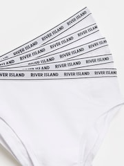River Island White Girls Briefs 5 Pack - Image 1 of 2
