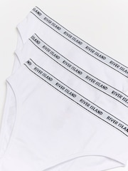 River Island White Girls Briefs 5 Pack - Image 2 of 2