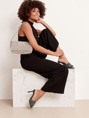 Emerald Green Forever Comfort® Padded Jewel Mules - Image 4 of 10