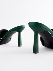 Emerald Green Forever Comfort® Padded Jewel Mules - Image 8 of 10