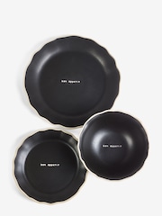 Rockett St George 12 Piece Black Bon Appetit Dinner Set - Image 3 of 3