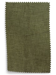 Luxe Chenille Weave Dark Moss Green Fabric Swatch - Image 1 of 1