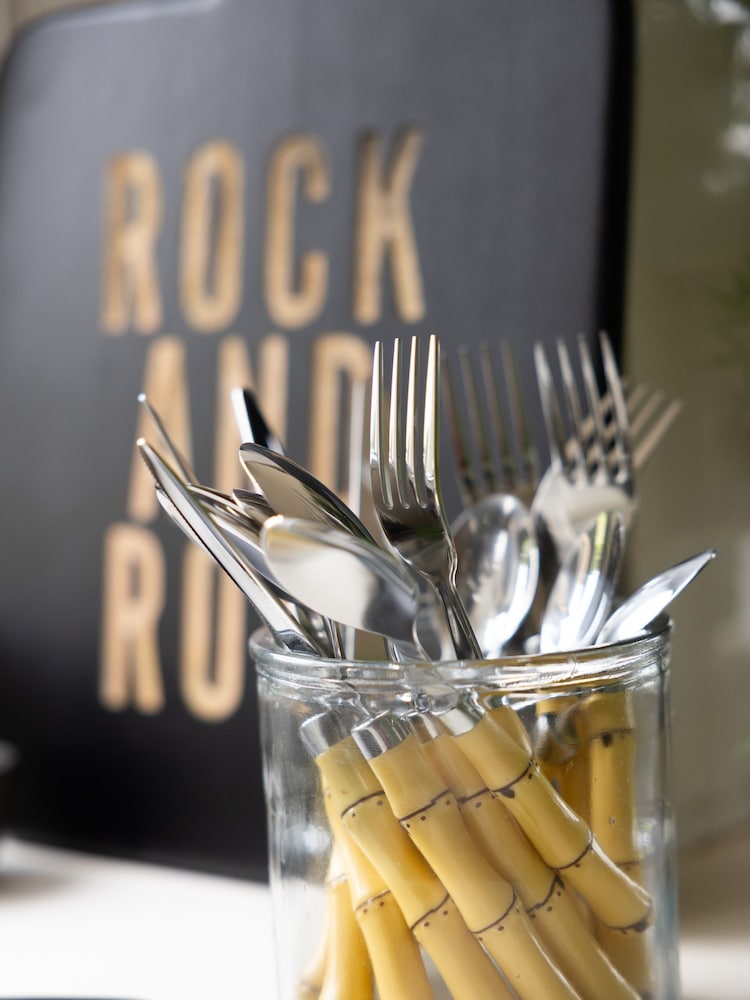Rockett St George 16 Piece Metal Metal Bamboo Viscose Effect Cutlery Set - Image 2 of 6 Rockett St George 16 Piece Metal Metal Bamboo Viscose Effect Cutlery Set - Image 2 of 6