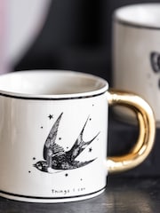 Rockett St George Monochrome Set of 2 Tattoo Mugs - Image 2 of 4