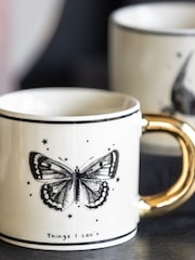 Rockett St George Monochrome Set of 2 Tattoo Mugs - Image 3 of 4