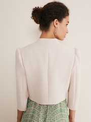 Phase Eight Cream Leanna Cropped Jacket - Image 2 of 6