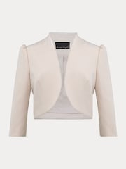 Phase Eight Cream Leanna Cropped Jacket - Image 6 of 6