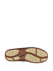 Sebago Brown Clovehitch Waxed Leather Boat Shoes - Image 3 of 5