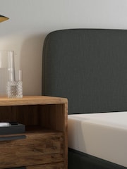 Grey Charcoal Simple Contemporary Matson Upholstered Ottoman Storage Bed Frame - Image 3 of 8