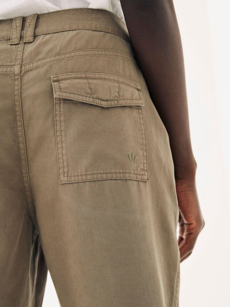 FatFace Allie Green Utility Trousers - Image 2 of 3