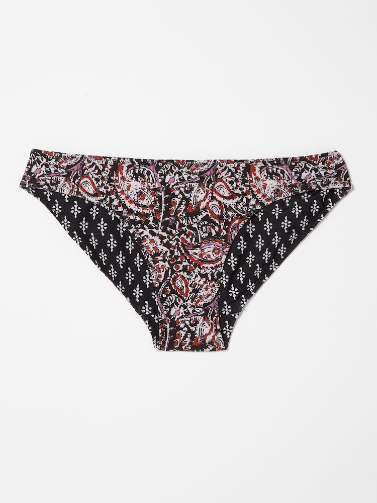FatFace Black Spirit Paisley Reversible Bikini Bottoms - Image 1 of 2 FatFace Black Spirit Paisley Reversible Bikini Bottoms - Image 1 of 2