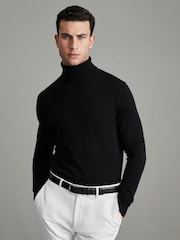 Reiss Black Caine Merino Roll-Neck Jumper - Image 2 of 7