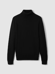 Reiss Black Caine Merino Roll-Neck Jumper - Image 3 of 7