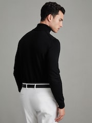 Reiss Black Caine Merino Roll-Neck Jumper - Image 5 of 7
