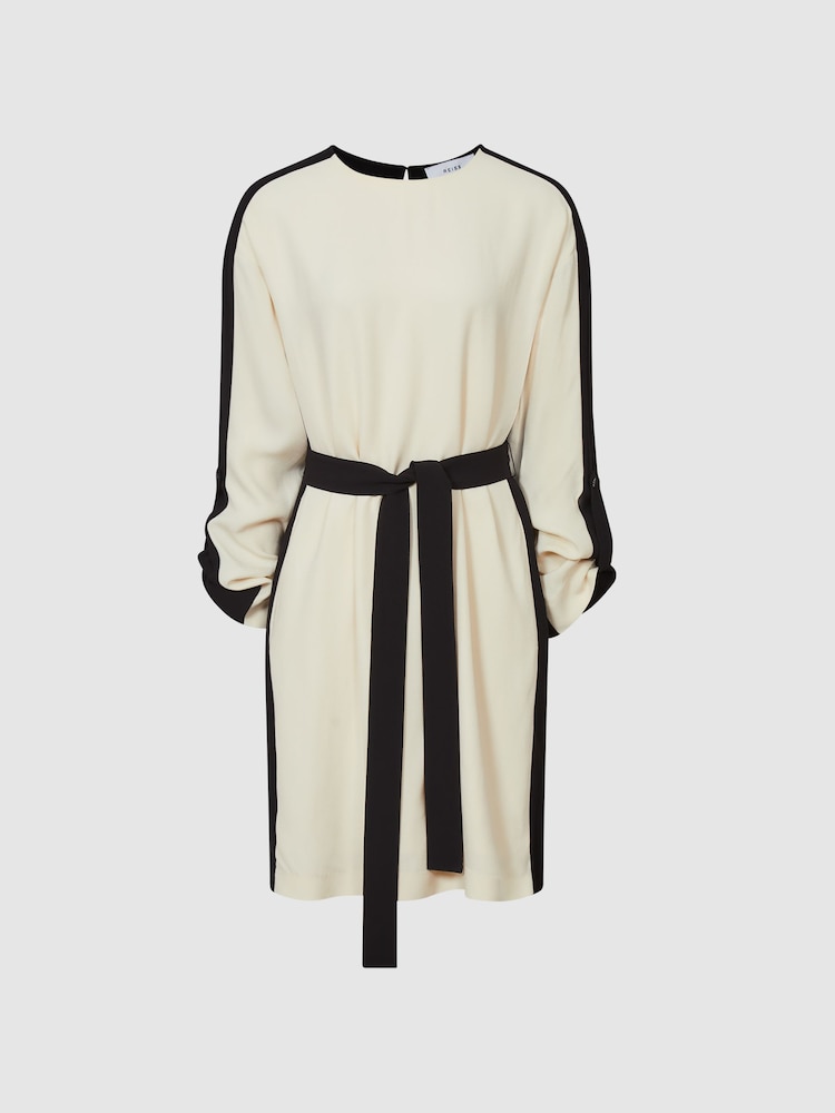 Vestido mini Reiss Skyler Colourblock - Imagem 2 de 5